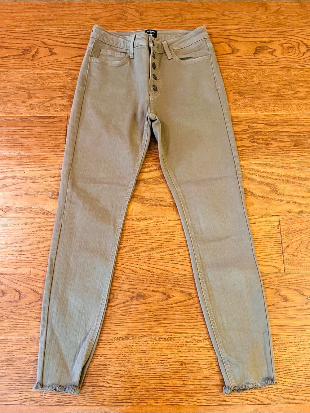 Just Black Women's Skinny Jeans - Olive Tan